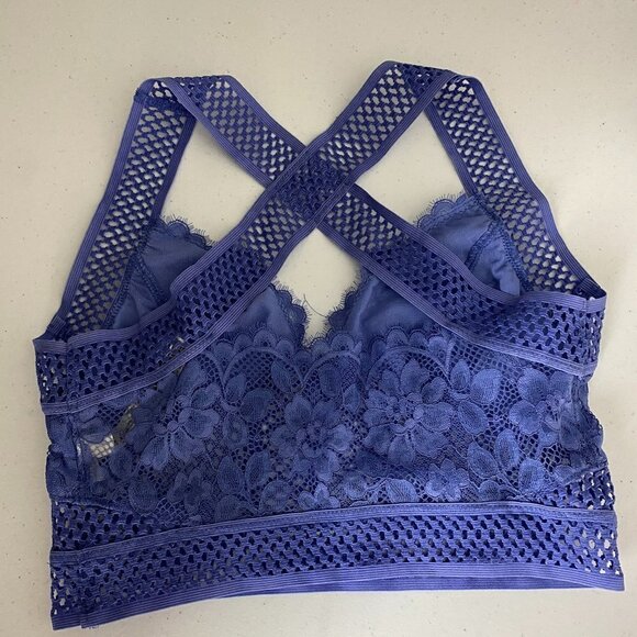 Intimately Free People Egret Sitting Pretty Brami Bralette Lace Bra Womens - Picture 4 of 7